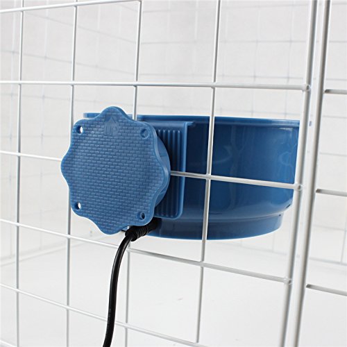 Morjava Mj-1709 Indoor Heated Pet Bowl For Dogs Cats Thermal Feeding Bowls -Blue #TOP6