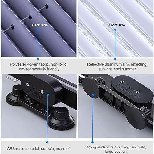 image for LOCEN Car Retractable Windshield Visor Shutter Blinds,Car Sun Shades C