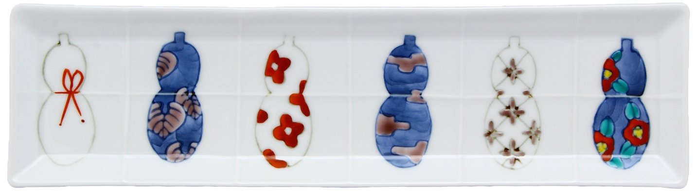 Amazon.co.jp: 伊万里焼 徳永窯 アペタイザートレー (化粧箱入) 染錦六