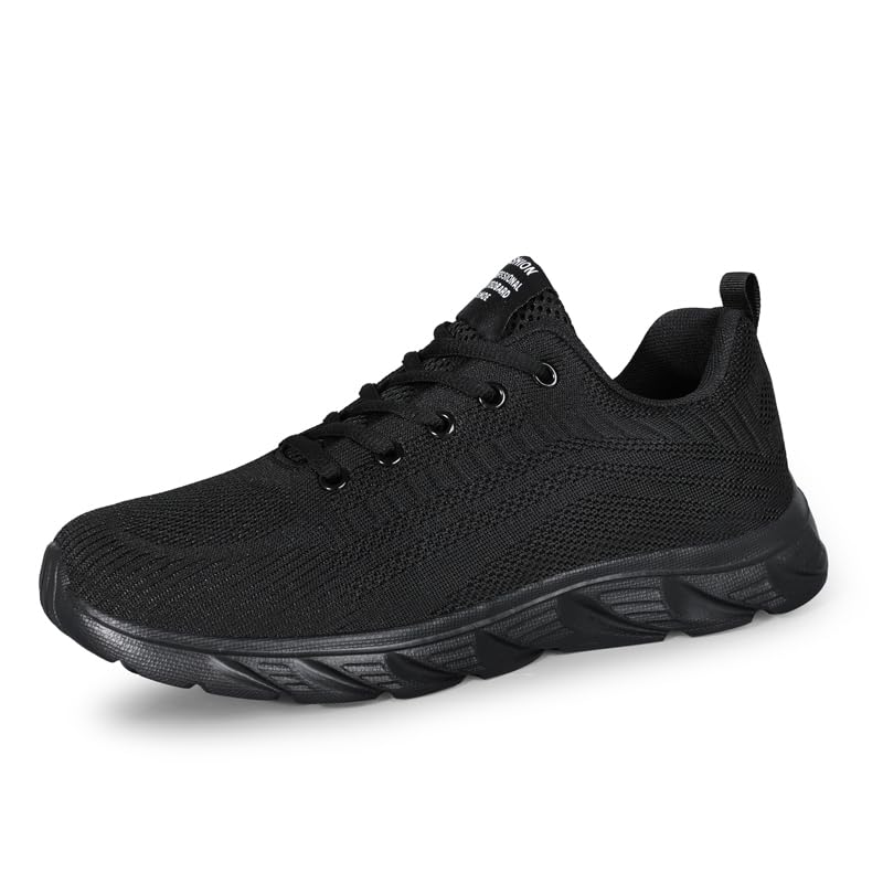 Image of Men Non-Slip Work Shoes Tennis Gym Sneakers Breathable Slip Resistant Lightweight and Comfortable for All-Day Wear Sports and Walking
