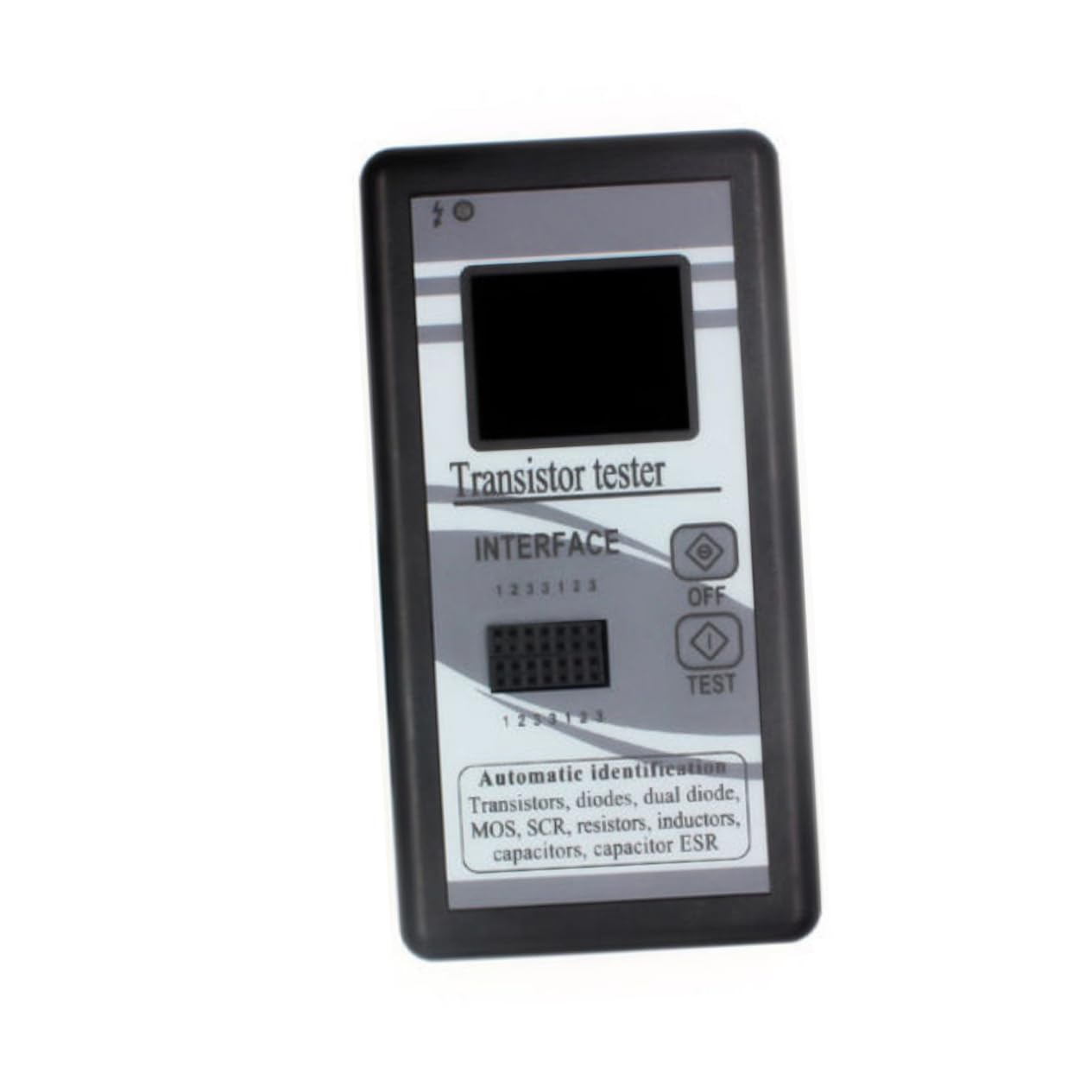 PartyKindom De Transistores Digital Medidor De Resistencia Capacitancia Inductancia Autocalibración