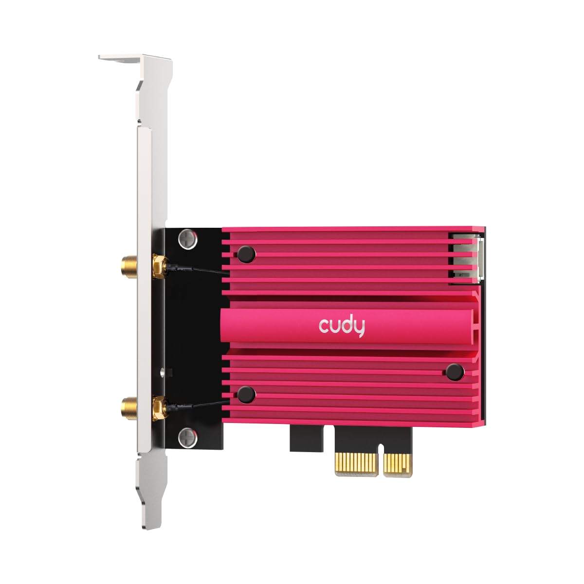 Cudy Tarjeta WiFi 7 WE9300S PCIe WiFi para PC, Adaptador Inalámbrico de Tres Bandas, 6 GHz, Chipset Intel BE200, Bluetooth 5.4, Antena de Alta Ganancia, No Compatible con Plataformas AMD
