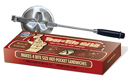 Toas-Tite Toas-Tite TID Bit Stovetop Grill Hot-Pocket Sandwich Snack Cooker, Small, Silver - Thumbnail 2