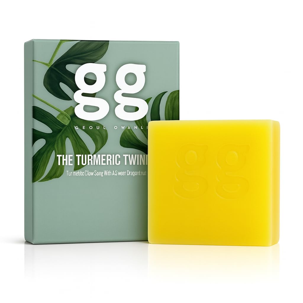 – Turmeric Soap 110g – Brightening & Exfoliating Bar for Acne, Dark Spots, Hyperpigmentation, Anti-Aging – Organic, Vegan, Skin-Friendly Natural Skincare
