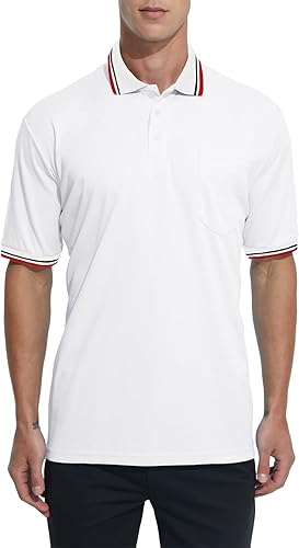 Miniatura 7 de Camisa de árbitro para hombre, camiseta de árbitro oficial de softbol y béisbol, disfraz de árbitro, manga corta, bolsillo en el pecho