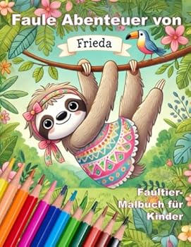 Faule Abenteuer von Frieda: Faultier-Malbuch für Kinder (German Edition)