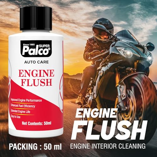 Image of PALCO Engine Flush for Bike 50ml, Removes Sludge, Carbon & Deposits, Improves Performance & Oil Circulation, Motorbike Engine Flush Cleaner, Enhanced Fuel Efficiency