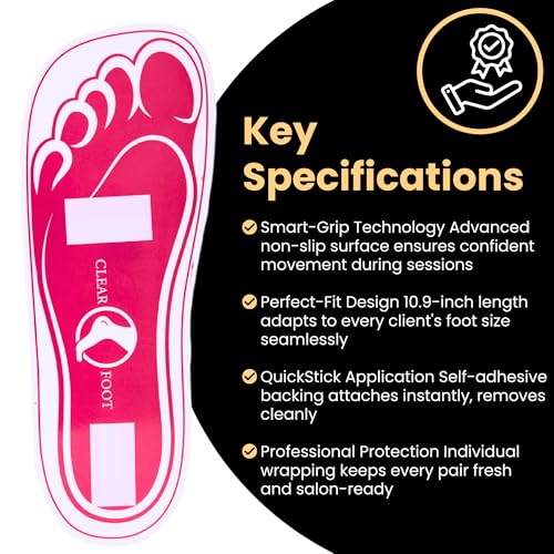 HeeStar Disposable Tanning Feet Pads Sunless Airbrush Spray Tent Protect Foot Shaped Spray Tan Sandals (120, pink)