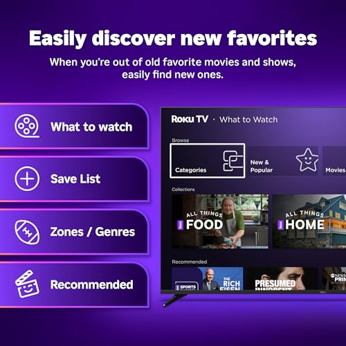 Image of Roku Smart TV 2025 - 65-Inch Pro Series, Mini-LED TV - RokuTV with Backlit Voice Remote Pro - Flat Screen 4K QLED Television with 120Hz Refresh Rate & Dolby Vision IQ, Live News, Sports, Entertainment