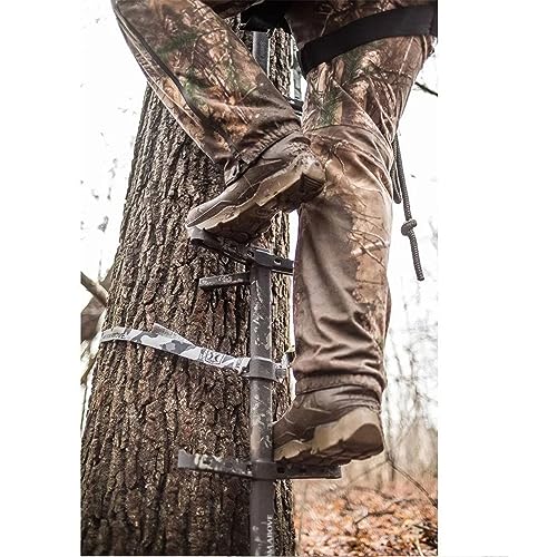 Image of Hawk Traction Climbing Stick, 20 Foot Tree Climbing Hunting Gear with Double Traction Grip, Hunting Accessories for Tree Stands, Deer Stands, & Blinds