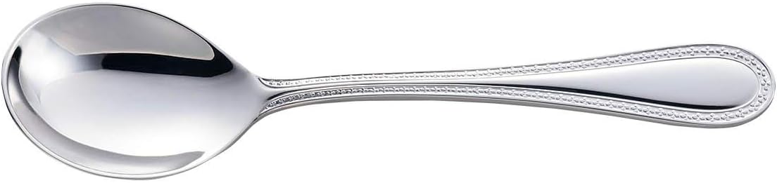 Noritake 07Y/83A Soup Spoon, 7.3 inches (18.5 cm), Marquise Shape, 1 Piece, Stainless Steel