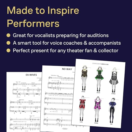 Image of Six: The Musical Vocal Selections Songbook with Full-Color Photos | Piano Vocal and Guitar Sheet Music | 9 Songs Including Ex-Wives Heart of Stone and Don t Lose Ur Head