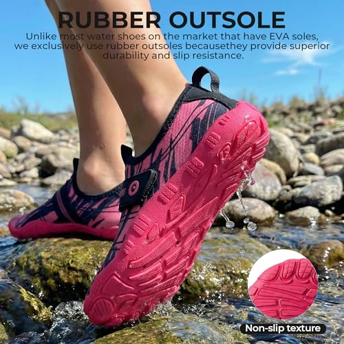 Image of SEEKWAY Barefoot Water Shoes for Kids - Wide Toe Box and Quick-Dry Sand Shoes Toddler for Hiking Swim Beach Pool Kayak Sport Accessories, Camping Essentials Must-Haves for Boys Girls Sizes