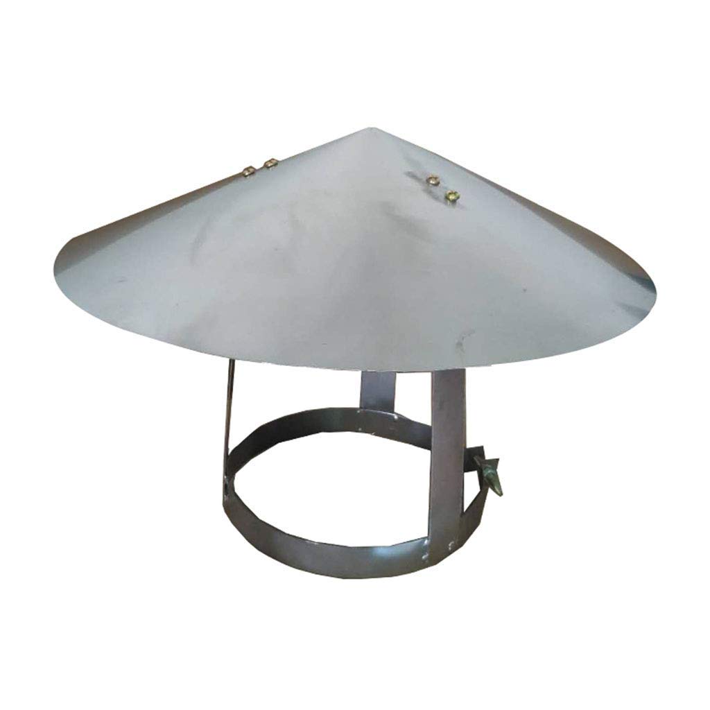 KGLHJDY Chimney Cowl, Pipe Rain Cover Protector Cap Ending Roof Cowl for Ducting Ventilation Cap Rain Hat Hood/Stainless Steel,180mm
