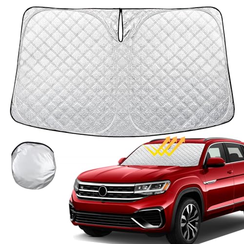Rilsen Windshield Sun Shade for Volkswagen VW Tiguan 2018-2023 2024 Thicken 4-Layer Foldable Front...