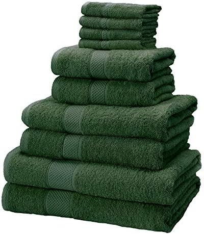 Linens Limited 100% Turkish Cotton 500gsm 10 Piece Towel Bale, Forest Green