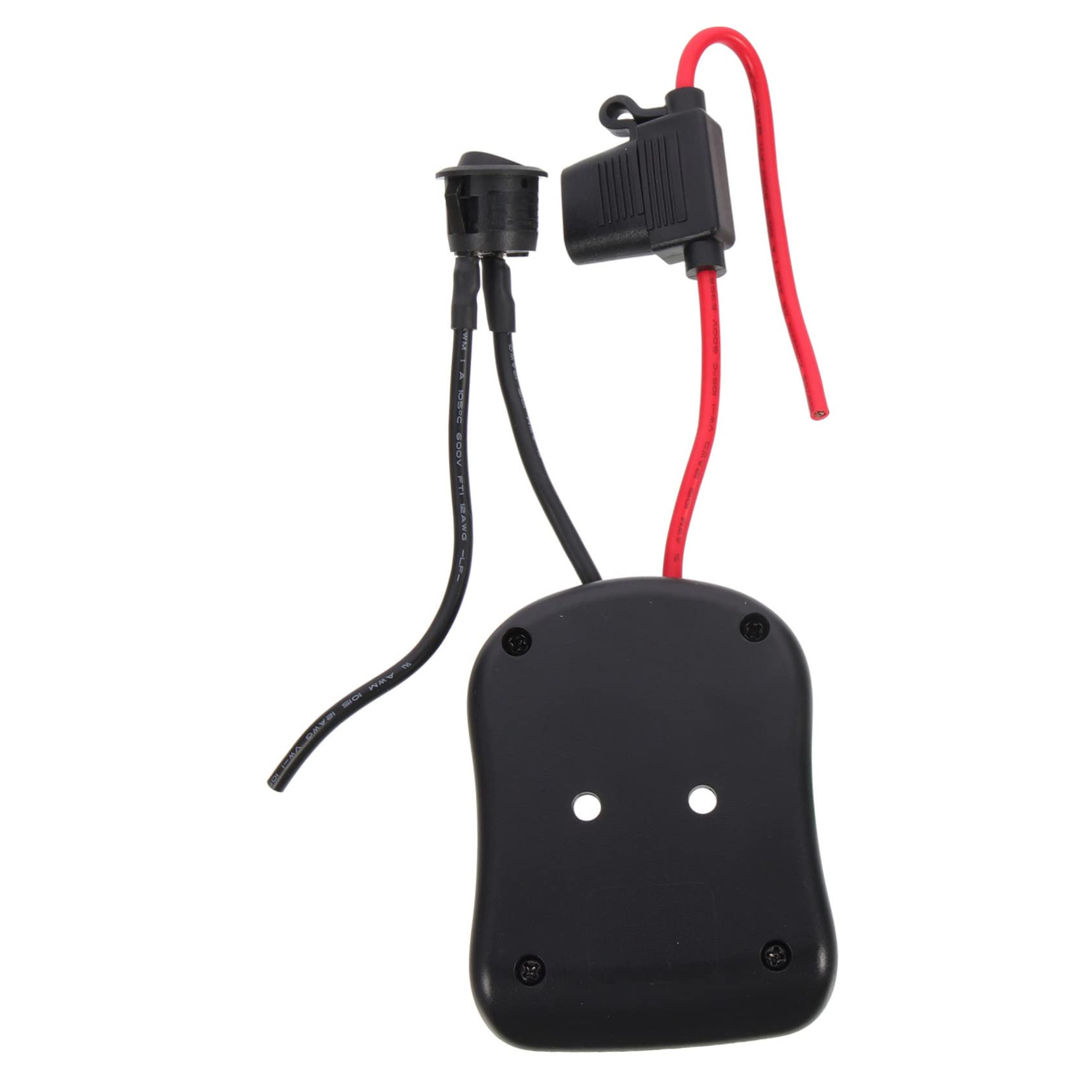 Veemoon 2 Piezas Adaptador de Batería para Herramientas Eléctricas DIY con Portafusibles y Rápida Compatible con Baterías Seguro y Instalación