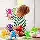 Saugnapf Spielzeug Baby, 8 Stück Niedlicher Bär Saugnapf Kinder Badewannenspielzeug, Montessorispielzeug ab 2 Jahr, Autismus Sensorik Bausteine Spielzeug für 2 3 4 5 6 7 8 Jahre