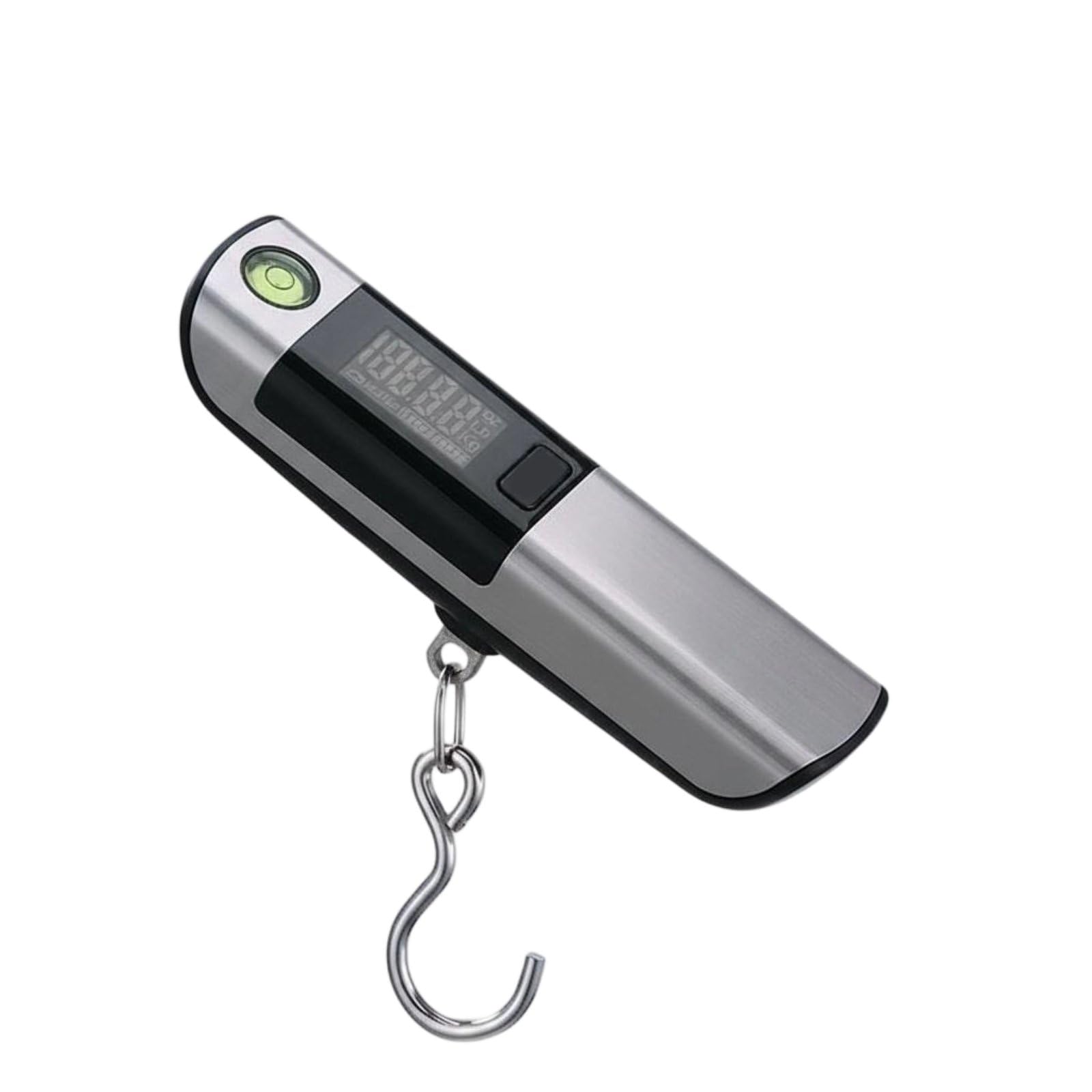 SNAPPSY 50kg Capacity Digital Hanging Scale with Tape Measure Stainless Steel Body Digital Luggage Scale Multi-Purpose Long-Lasting Construction for Travelers, Anglers, Airport, Shopping, Hook Style-image-5