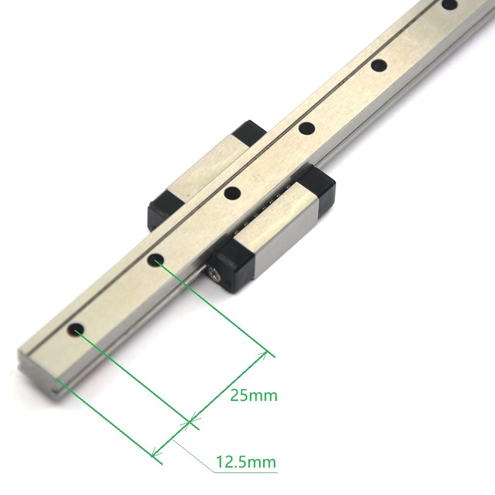 700mm Stainless Steel MGN12 Linear Motion Rail Guide with MGN12C Carriage Block for 3D Printer and CNC Machine