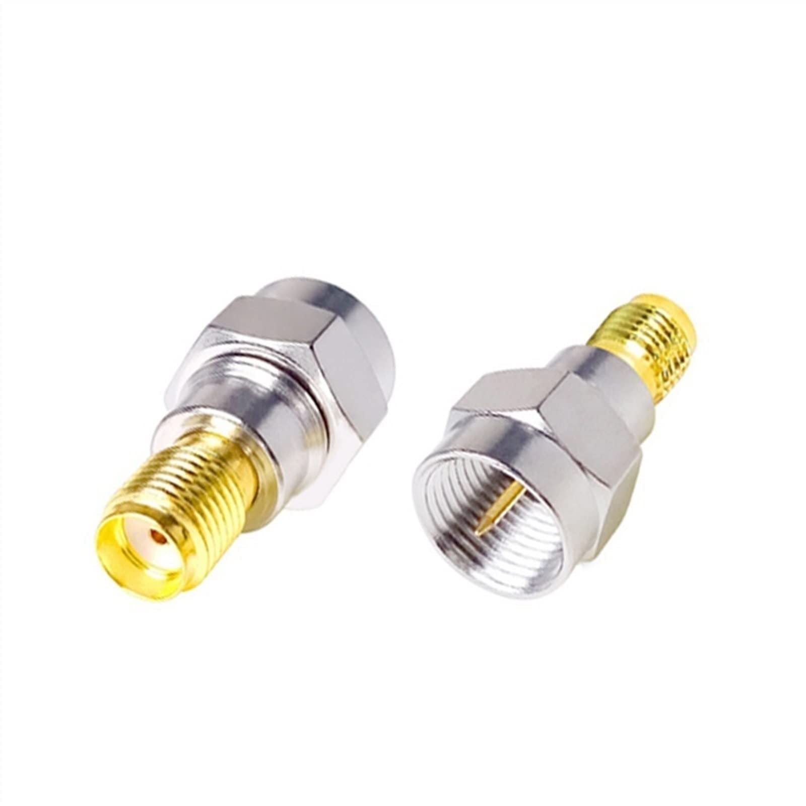 Adaptador SMA a F de cobre puro chapado en oro para alta fidelidad
