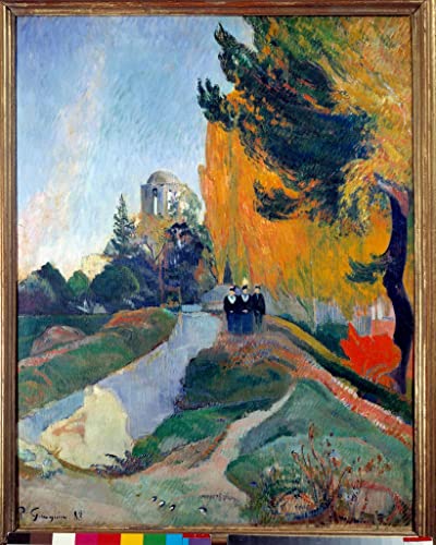 Toile Alyscamps à Arles Paul Gauguin decoration murale salon affiche 60x90cm