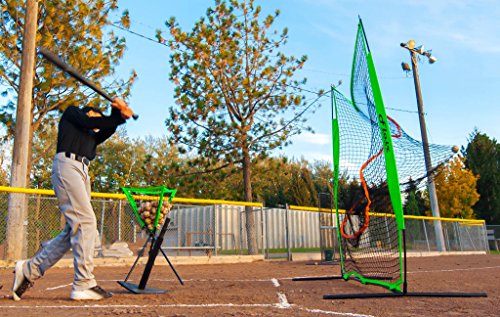 Flair Sports - Baseball Net - Softball Net - 7 Ft X 7 Ft Practice Hitting & Pitching With Strike Zone, Bow Frame & Carrying Bag #TOP5
