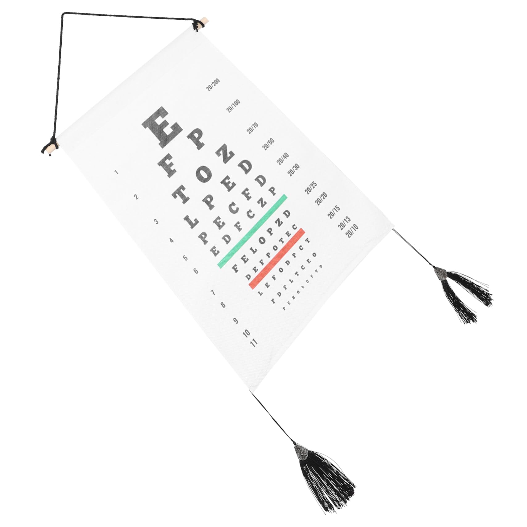 Cabilock Eyesight Testing Wall Chart Visual Chart Eye Test Family Eye Exam School Classroom Supply