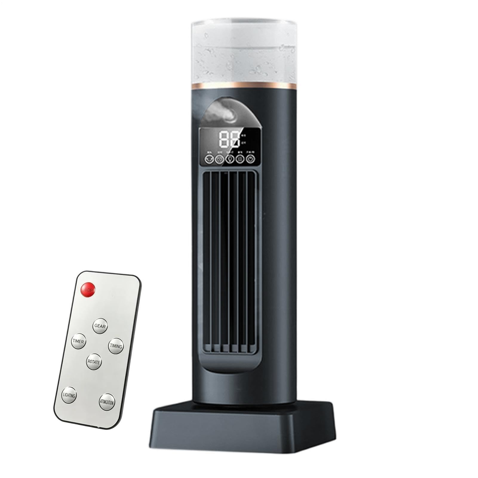 Ventilador Torre Para Dormitorio Soplador Silencioso Sin Aspas 6 | Ventilador Habitación Oscilante 110 Grados Para Hombres Mujeres Interior Escritorio Hogar Oficina