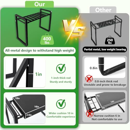 Onadak Foldable Garden Kneeler Seat Heavy Duty with Support Bracket [Upgraded Widened Thick 10\'\' Kneeling Pad] Garden Stool with Large Garden Tool Bags with Pockets -Gardening Gifts for Parents - Thumbnail 6