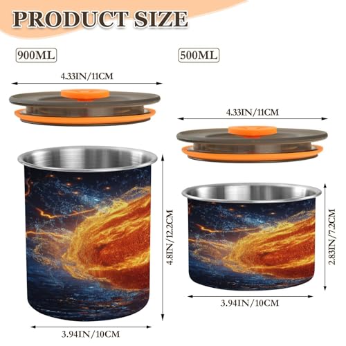 Envase Hermético de Acero Inoxidable para Café 17oz miniatura 2