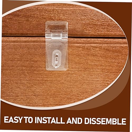Image of DOITOOL Sets Jewelry Box Buckle Lock Acrylic Hasps Plastic Hasp Latches for Small Jewelry Box