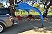Eurow Tail Gator Sunshade Portable Vehicle Canopy, 8x8 FT SUV Liftgate Shade Tent for Tailgating, Beach, or Outdoor Events, Waterproof Shelter with Fiberglass Frame, Carry Bag & Accessories Included