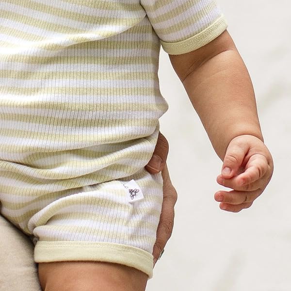 Burt's Bees Baby baby-boys Short Sleeve Rompers, 100% Organic Cotton One-piece Coverall and Layette Set - Image 5