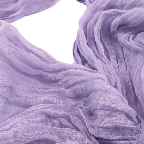 pepmily 8 Pack Lilac Purple Cheesecloth Table Runner 10ft Boho Gauze Fabric 120 Inch Cheese Cloth Table Runner Rustic Sheer for Spring Holiday Baby Shower Party Décor Home Wedding Decoration by pepmily - Used condition - Image 6