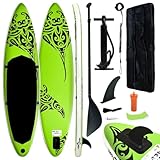 Lumanois Juego de Tabla de Paddle Surf Hinchable Verde 305x76x15 cm,Deportes,Actividades...