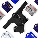 Sanabul Core Competition Brazilian Jiu Jitsu BJJ Gi IBJJF Approved (See Special Sizing Guide) (Black/Gunmetal, A3)
