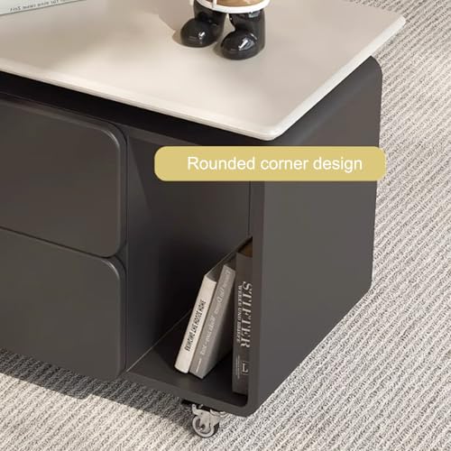 Table basse relevable pour dîner et travailler au salon