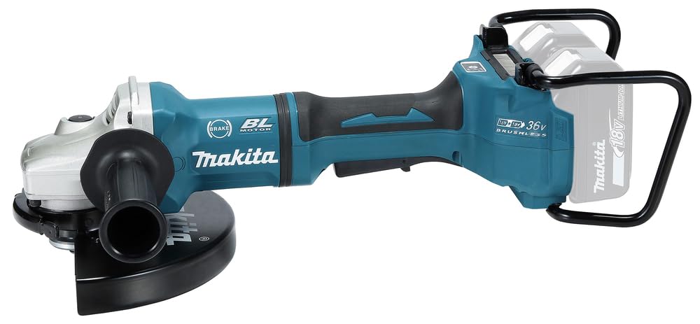 Makita DGA901ZKU2 akumulatorowa szlifierka kątowa 2 x 18 V z Bluetooth (bez akumulatora, bez ładowarki) w walizce transportowej