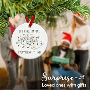 Christmas Ornaments, Funny Xmas Lights Ornament Gift, Seasonal Gifts for Holiday Birthday Decor, Decorative Hanging on Xmas Tree Christmas Ornaments Funny Xmas Lights Ornament Gift Seasonal Gifts for Holiday Birthday Decor Decorative Hanging on Xmas Tree