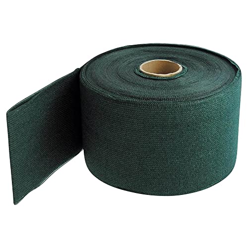 NOOR Sichtschutzstreifen TEXTIL für Doppelstabmattenzaun - schattierter Zaunsichtschutz Zaunblende Rolle grün 0,19x70 m - blickdichter winddurchlässiger Sichtschutz für Garten Terrasse