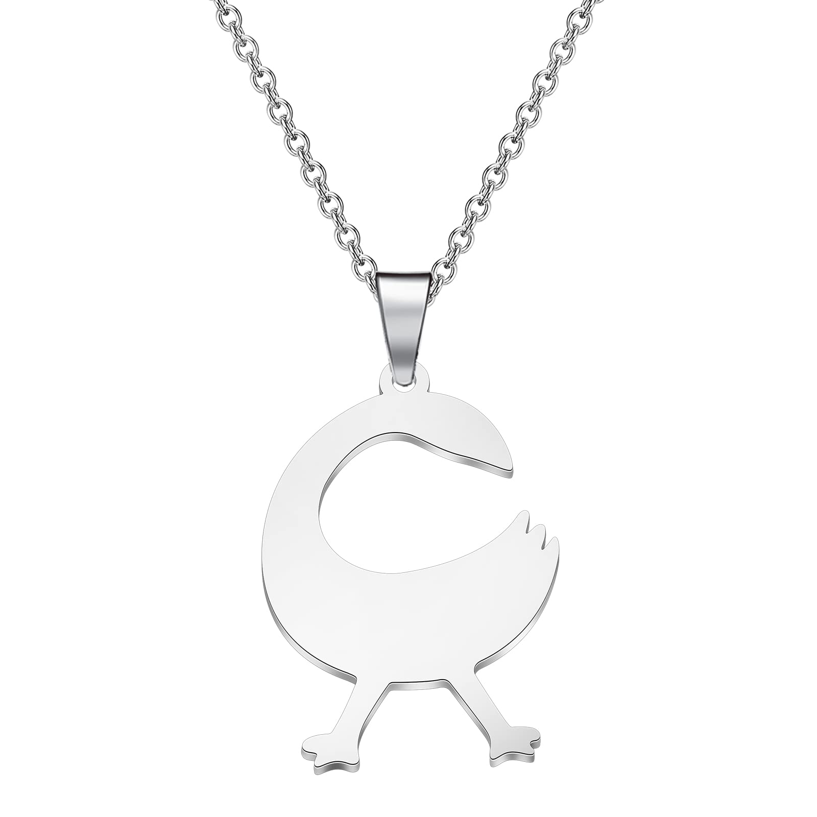 Stainless Steel Akofena Adinkra Symbol Pendant Necklace/Sanfoka necklace/Dwennimmen Necklace for Men and Women