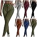 HGps8w Ribbed Lounge Pants for Women Casual Elastic High Waisted Drawstring Leggings Comfy Skinny Sweatpants