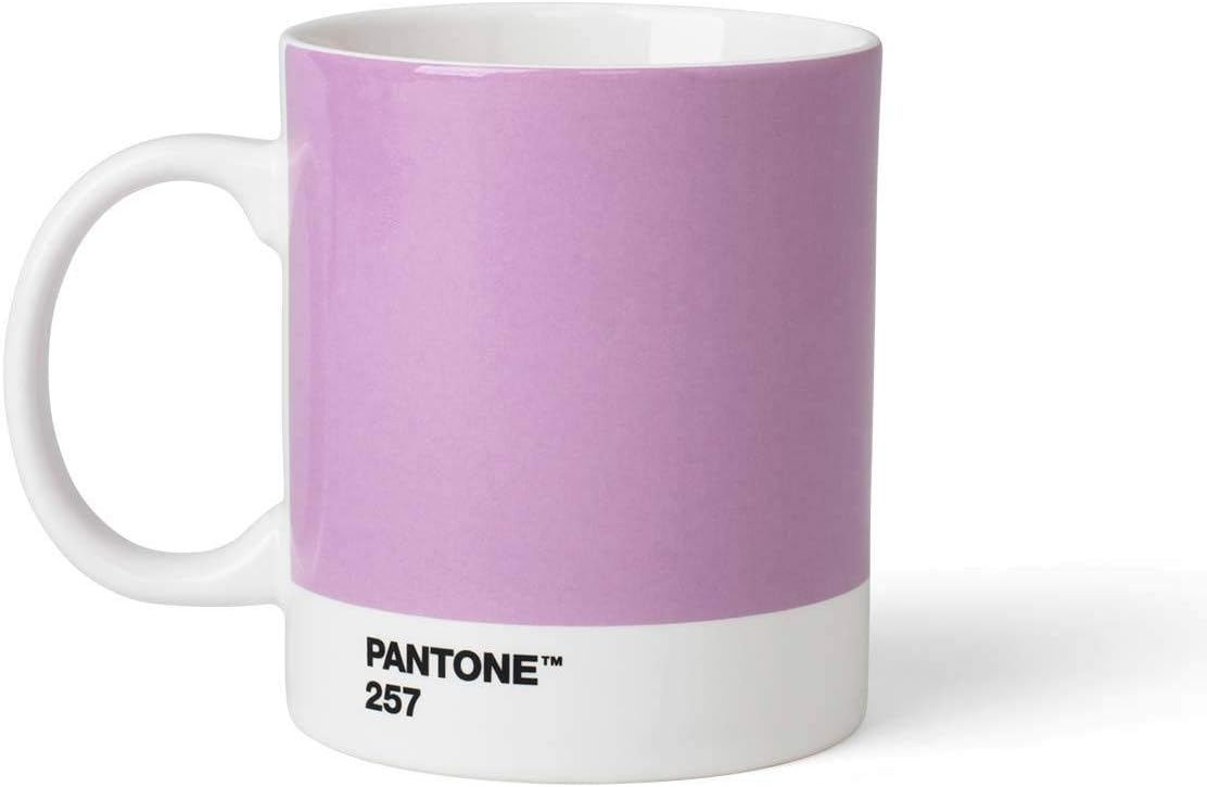 Pantone Porcelain Mugs 375 ml, Porcelain, Light Purple 257, 8.4 x 8.4 x 12.1 cm , 101030257