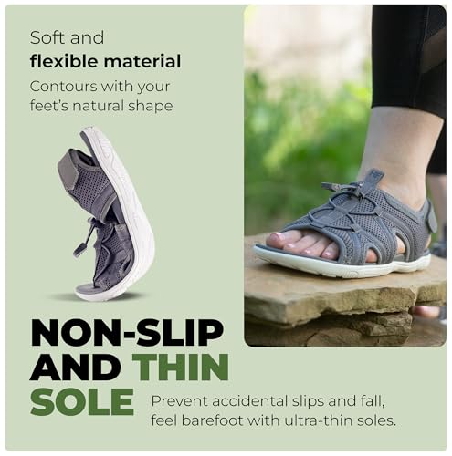 HF BareSandals II – Minimalist Barefoot Sandals for Men & Women, Lightweight Outdoor Walking Shoes, Adjustable Zero Drop Fit3