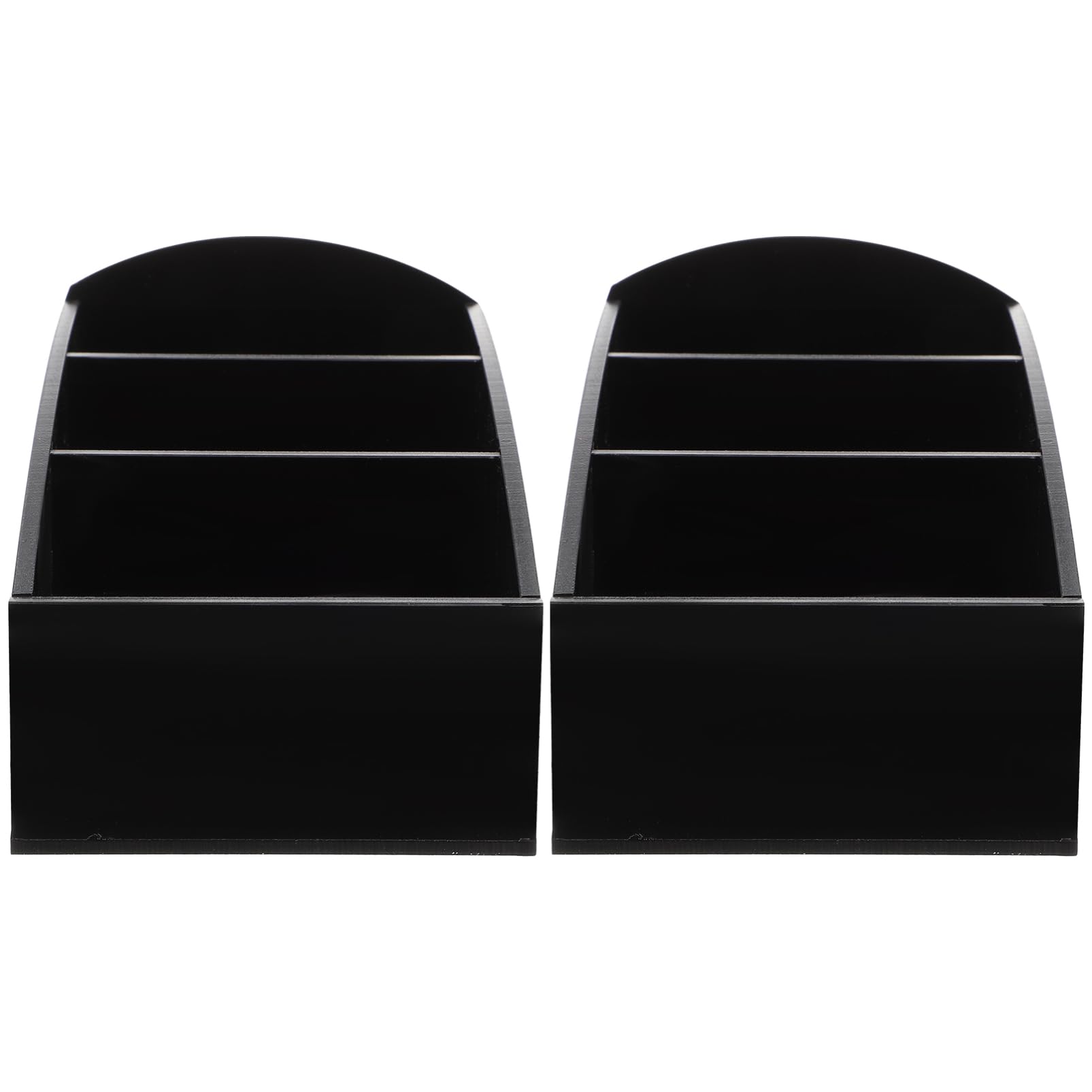 VOSAREA 2Pcs Coffee Organizer Storage Box Sugar Tea Bag Holder for Home Office Smooth Edges Multi Use Design for Snacks Candies Napkins Coffee Bar