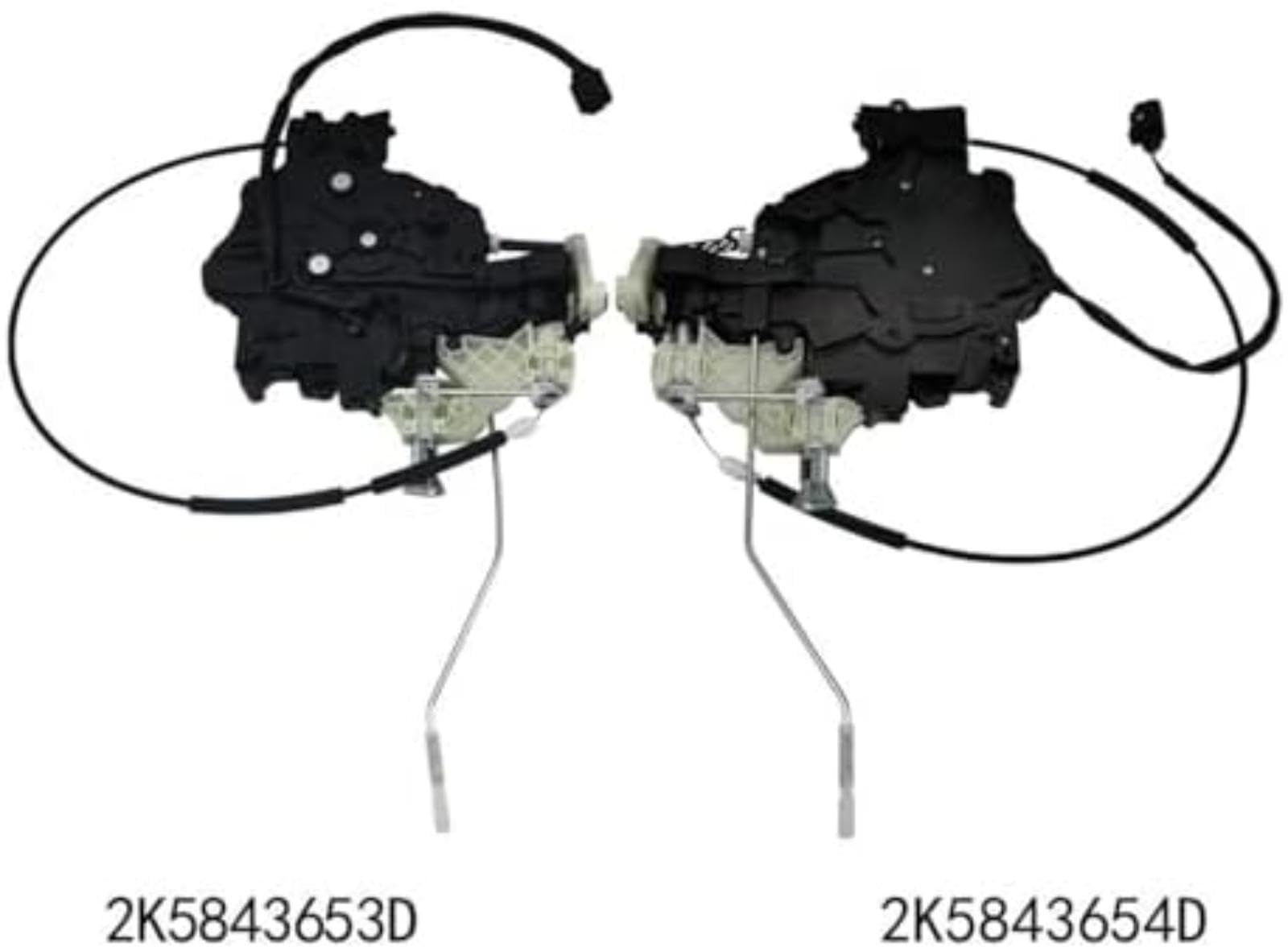 Siłownik zamka drzwi samochodu, dla Vw, dla Caddy 2016-2020 2K5843654D 2K5843653D Mechanizm Siłownik zamka drzwi samochodu