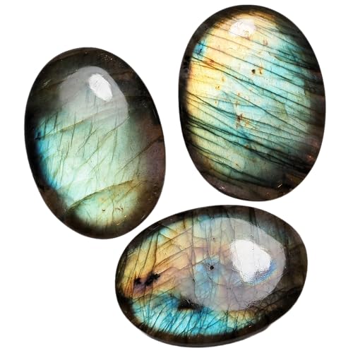 [N2 stone Natural] �V�R�z�� ���u���h���C�g (labradorite) - �J�{�V���� �Z�b�g | (S9 | "��_��" 3���v: ��73.2ct)