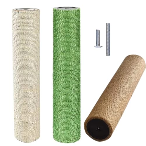 Generic 2-UJPR Cat Scratching Post Cat Tree Sisal Climbing Frame Diy Replacement Post Accessories Kitten Toy Pet Furniture Kittens Scratch Pole cover