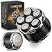 Mens Head Shaver - 6 Rotary Blades for Bald Head, Wet/Dry Electric Shaver, 180min Runtime, USB Charge, IPX6 Waterproof, Travel Lock